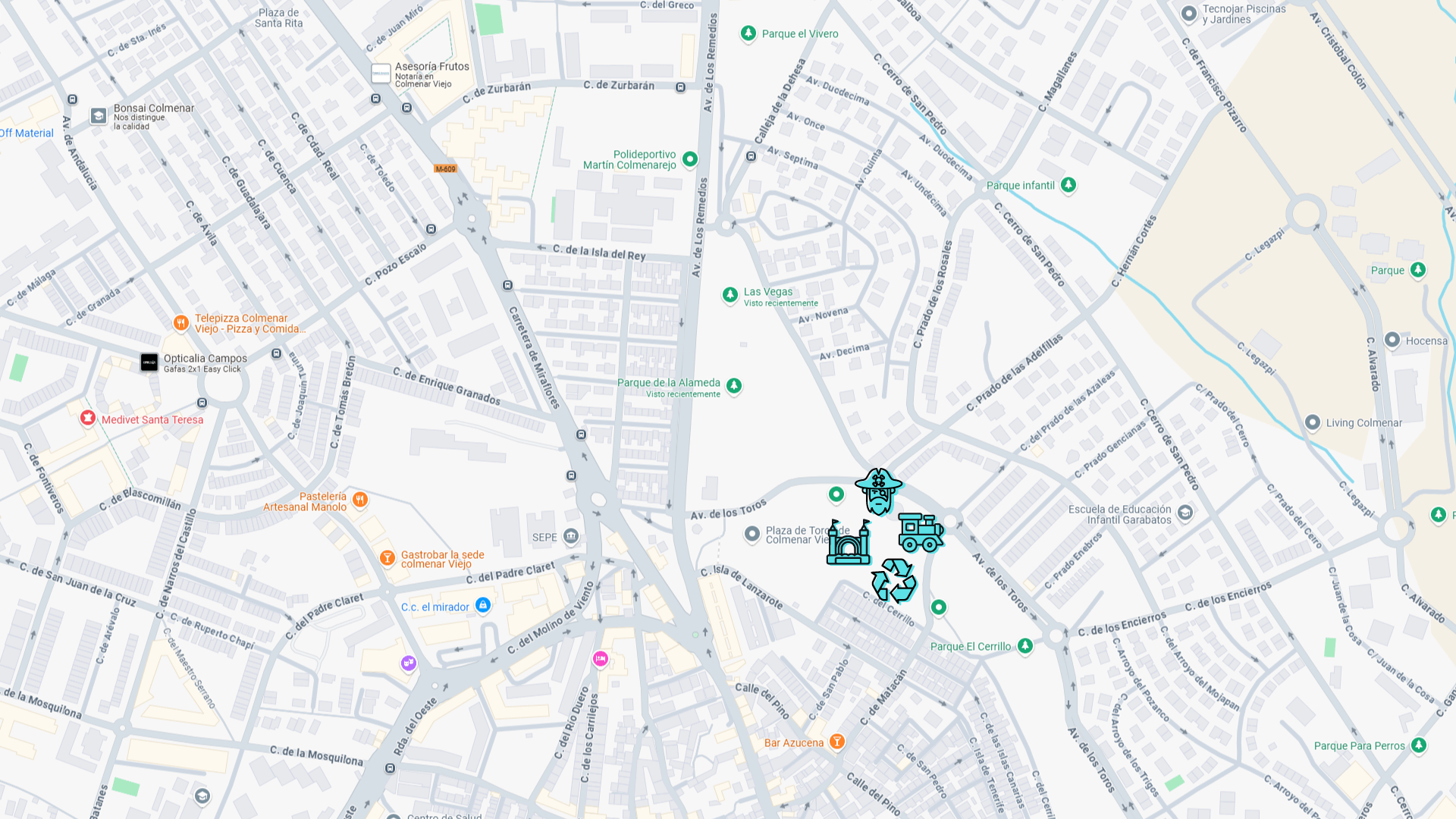 mapa Family Weekend Colmenar Viejo